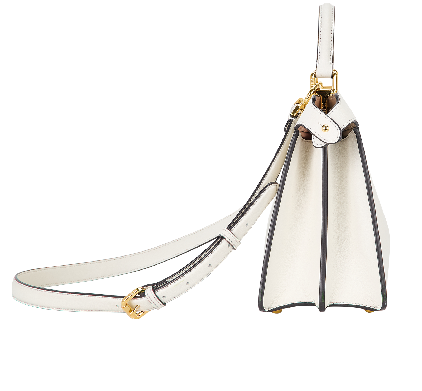 Peekaboo ISeeU Small, &pound;1,800, Handbags, White, Leather, Side view